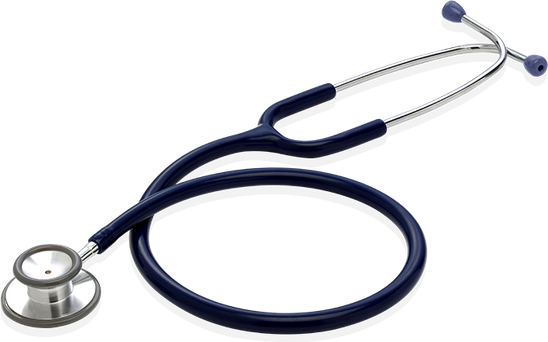 A blue stethoscope.